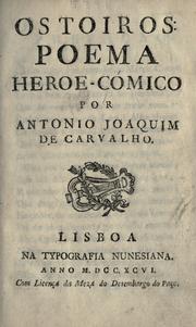 Cover of: toiros: poema heroe-cómico