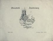 Cover of: Seventieth anniversary, St. Paul's Cathedral, London, Ont., 1835-1905 by Alfred G. Dann