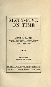 Cover of: Sixty-five on time by Jean K. Baird