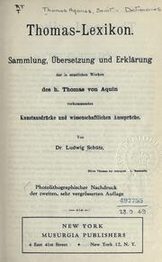 Thomas-Lexikon by Ludwig Schütz