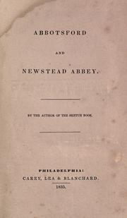 Cover of: Abbotsford and Newstead abbey. by Washington Irving