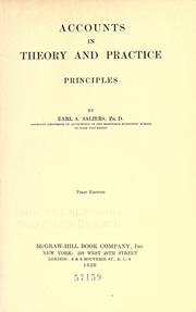 Cover of: Accounts in theory and practice: principles