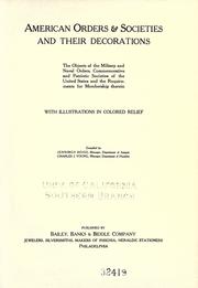 American orders & societies and their decorations by Jennings Hood