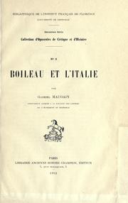 Cover of: Boileau et l'Italie.
