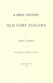 Cover of: A brief history of old Fort Niagara