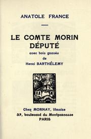 Cover of: comte Morin, député