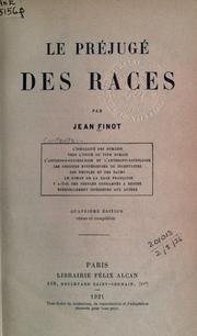 Cover of: préjugé des races.