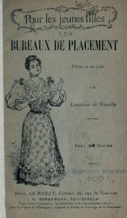 Cover of: Les bureaux de placement by Louis Lemercier de Neuville