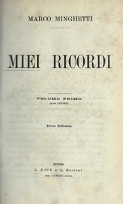 Cover of: Miei ricordi