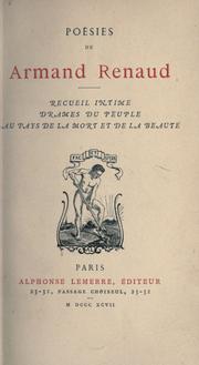 Cover of: Poésies: Recueil intime, Drames du peuple, Au pays de la mort et de la beauté.