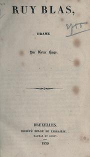 Cover of: Ruy Blas, drame. by Victor Hugo