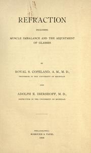 Cover of: Refraction, including muscle imbalance and adjustment of glasses