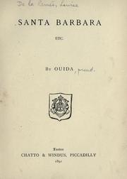 Cover of: Santa Barbara, etc. by Ouida