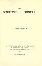 The sorrowful princess by Eva Gore-Booth