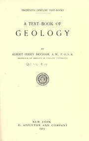 Cover of: text-book of geology