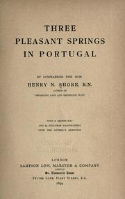 Cover of: Three pleasant springs in Portugal