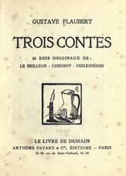 Cover of: Trois contes by Gustave Flaubert