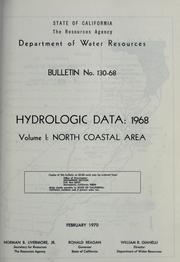 Cover of: Hydrologic data, 1968.