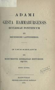Gesta Hammaburgensis ecclesiae pontificum by Adam of Bremen