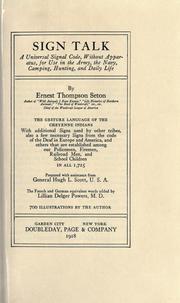 Cover of: Sign talk by Ernest Thompson Seton