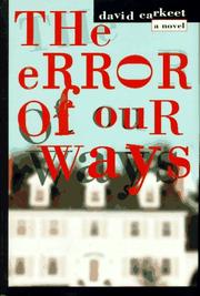 Cover of: The error of our ways: a novel