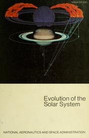 Cover of: Evolution of the solar system