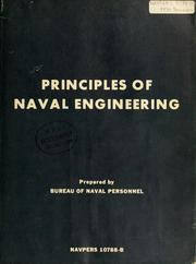 Cover of: Principles of naval engineering.