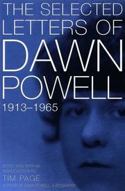 Selected letters of Dawn Powell, 1913-1965 by Dawn Powell