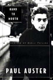 Cover of: Hand to mouth by Paul Auster