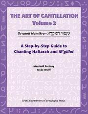 Cover of: The art of cantillation volume 2 by Marshall Portnoy