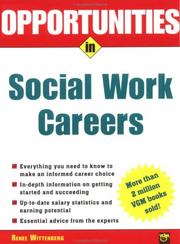 Cover of: Opportunities in Social Work Careers, Rev. Ed.