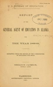 Cover of: Report of the general agent of education in Alaska for the year 1888-89