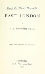 Cover of: East London by George Frederick Bosworth