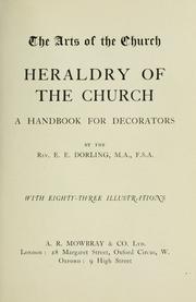 Cover of: Heraldry of the church: a handbook for decorators