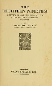 Cover of: The eighteen nineties by Holbrook Jackson