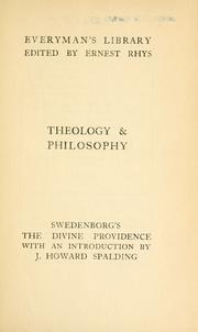 Cover of: The divine Providence by Emanuel Swedenborg