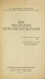 Cover of: Die neuesten Geschichtslügen 
