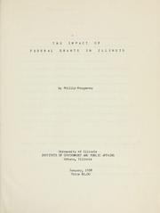 Cover of: The impact of Federal grants in Illinois by Phillip Monypenny