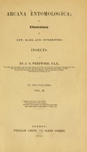 Cover of: Arcana entomologica; or, Illustrations of new, rare, and interesting insects by John Obadiah Westwood