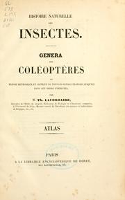 Cover of: Histoire naturelle des insectes. by Théodore Lacordaire