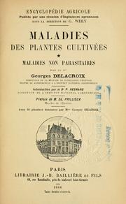 Cover of: Maladies des plantes cultivées ...