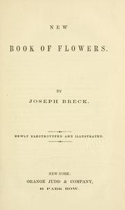 Cover of: New book of flowers.