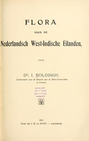 Cover of: Flora voor de Nederlandsch West-Indische eilanden by Isaäc Boldingh