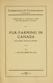 Cover of: Fur-farming in Canada.