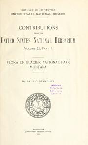 Cover of: Flora of Glacier National Park, Montana by Paul Carpenter Standley