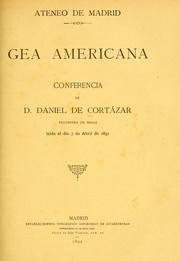 Cover of: Gea americana: conferencia