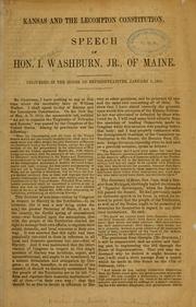 Cover of: Kansas and the Lecompton constitution