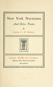 Cover of: New York nocturnes, and other poems