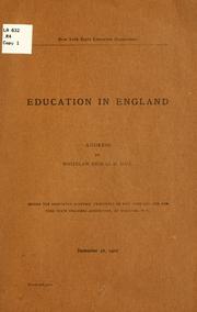 Cover of: Education in England by Whitelaw Reid