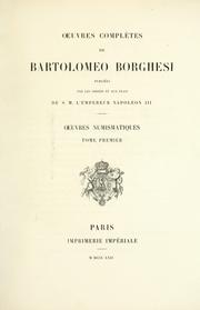 Cover of: Œuvres complètes de Bartolomeo Borghesi